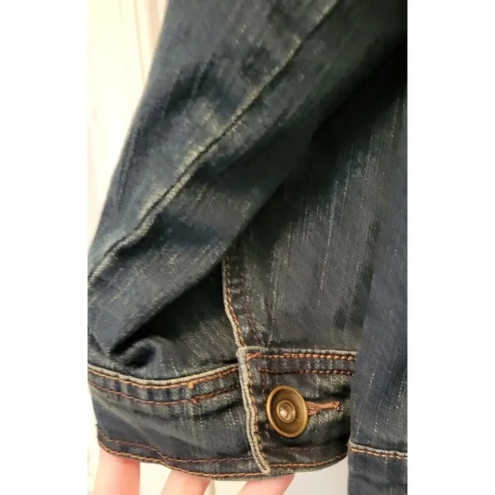 LIZ & ME Denim Long Sleeve Jean Jacket Womens Plus Size 0X - Picture 9 of 14